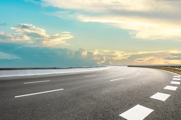 Empty road and sky nature landscape