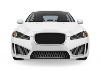 Naklejka premium Sedan Car Isolated