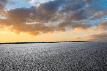 Empty road and sky nature landscape