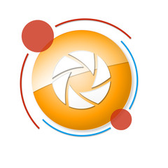 okrągły baner z ikoną © vempireart