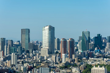 Fototapeta na wymiar 高層ビルから眺める東京の風景