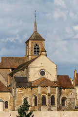 Fototapeta premium View to the historic centre of Avallon town, France