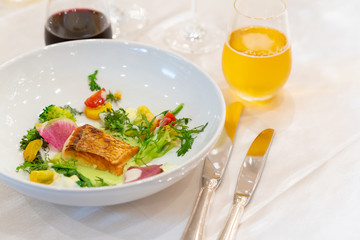 結婚式、料理、食べ物