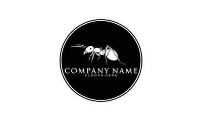 Ant silhouette logo