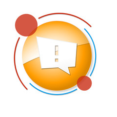 okrągły baner z ikoną  © vempireart