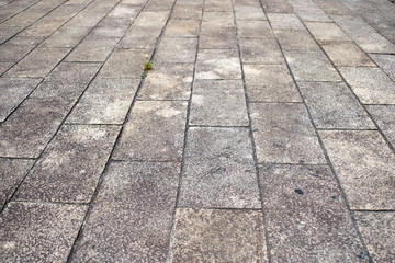石畳の歩道・足元