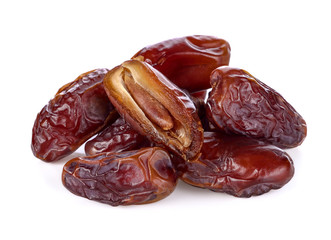 Dates Palm fruit isolated on white background