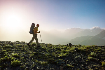 Hike in Fann mountains