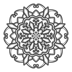 mandala flower illustration design