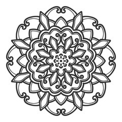 mandala flower illustration design