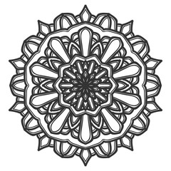 mandala flower illustration design