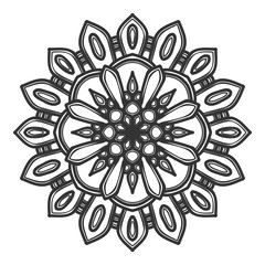 mandala flower illustration design