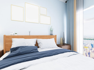 Elegant and warm bedroom design