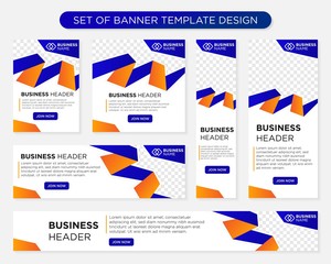 set of promotion kit banner template design with modern and simple concept user for web page, ads, annual report, banner, background, backdrop, flyer, brochure, card, poster, presentation lauyout 