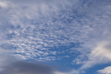 clouds,taken just before sunset in spring