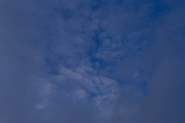 clouds,taken just before sunset in spring
