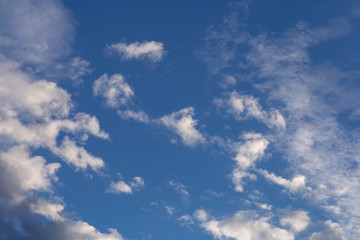 clouds,taken just before sunset in spring