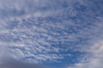 clouds,taken just before sunset in spring