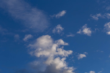 clouds,taken just before sunset in spring