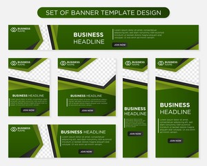 set of simple banner template design with modern and simple concept user for web page, ads, annual report, banner, background, backdrop, flyer, brochure, card, poster, presentation layout 