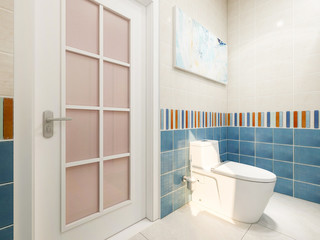 Fototapeta na wymiar Home toilet and bathroom design