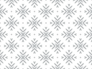 Abstract geometric pattern. A seamless vector background. White and grey ornament. Graphic modern pattern. Simple lattice graphic design.