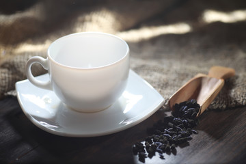 Brewed tea on a serving table