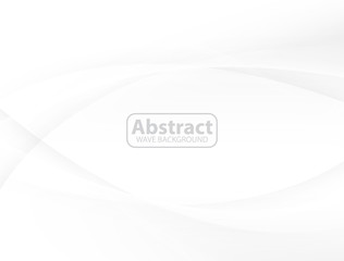 Modern background, abstract wave design, soft gray and white