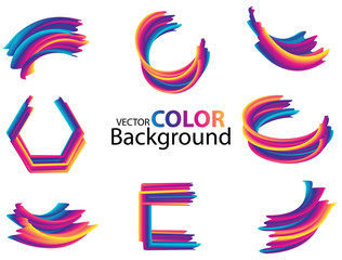 Abstract multicolored wave background