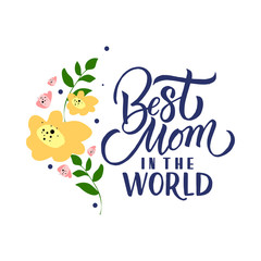 Happy Mother's Day Calligraphy Background - Vector