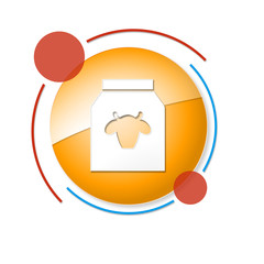 okrągły baner z ikoną  © vempireart