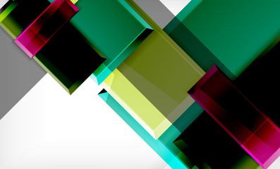 Colorful square and rectangle blocks background