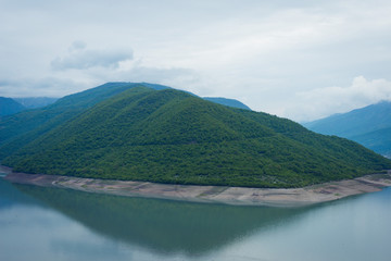 beautiful landscape - mountain lake and forest