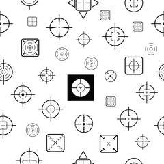 crosshair seamless pattern background icon. - 268604473
