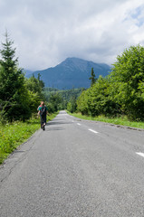 Panoramic sunny view of High Tatra Mountains, Slovakia