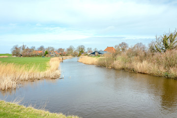Landscape with littel village Gaast.