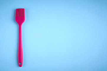 Silicone brush for prepare food, flat lay
