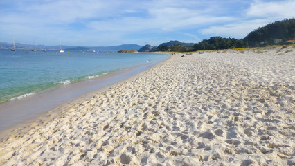 Cies Islands. Natural paradise in Galicia.Spain