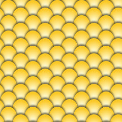 Abstract seamless background form of golden fish scales
