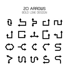 arrow icons set