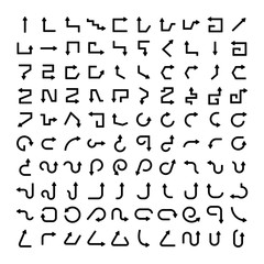 vector set of arrow icons