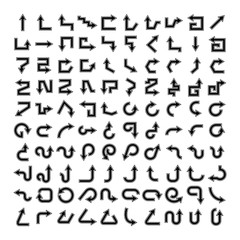 vector set of arrow icons