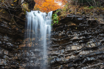 Autumn waterfall