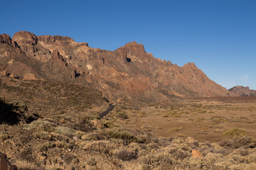 Mountains in Teide National Park, Spain