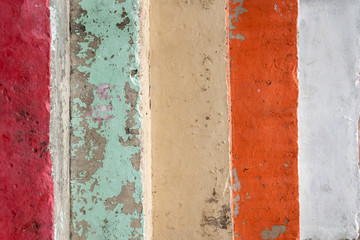 old painted colorful concrete wall texture background