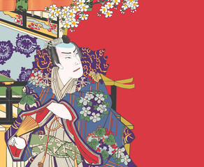 浮世絵　義経千本桜 義経