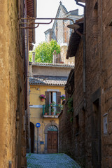 Orvieto, Italy. 04-19-2019. Street at  Orvieto. Terni. Italy