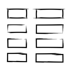 blank rectangle frame set
