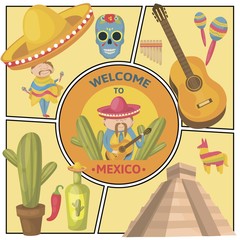 Travel To Mexico Composition