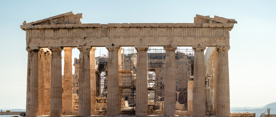 View of Parthenon on Acropolis, Athens, Greece